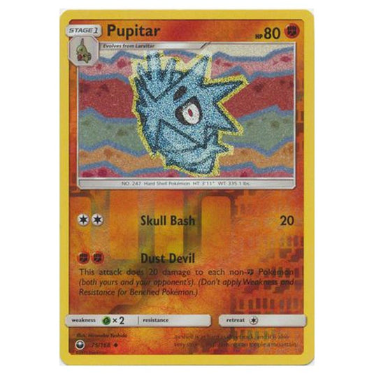 Pokemon - Sun & Moon - Celestial Storm - Pupitar (Reverse Holo) - 75/168