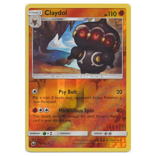 Pokemon - Sun & Moon - Celestial Storm - Claydol (Reverse Holo) - 79/168