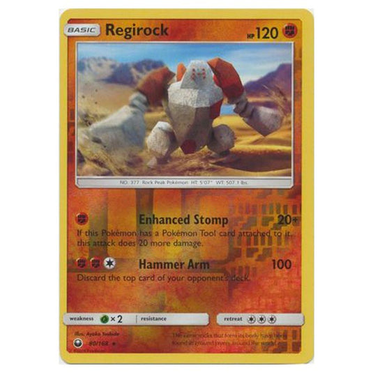 Pokemon - Sun & Moon - Celestial Storm - Regirock (Reverse Holo) - 80/168