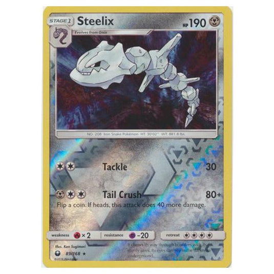 Pokemon - Sun & Moon - Celestial Storm - Steelix (Reverse Holo) - 89/168