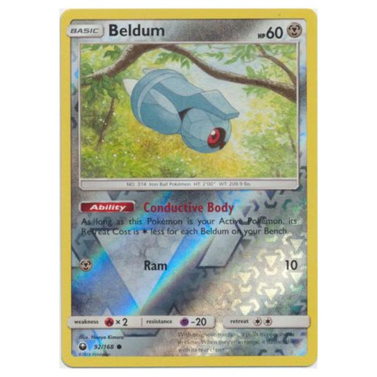 Pokemon - Sun & Moon - Celestial Storm - Beldum (Reverse Holo) - 92/168