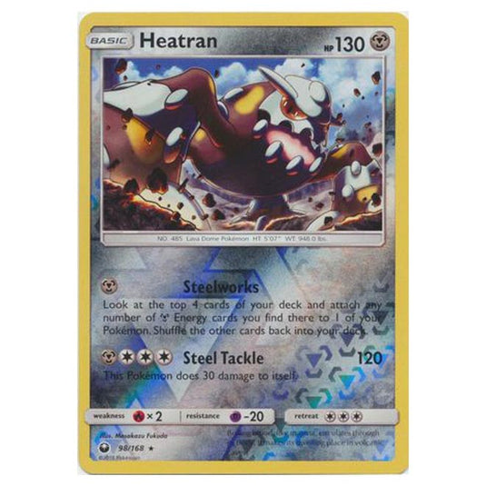 Pokemon - Sun & Moon - Celestial Storm - Heatran (Reverse Holo) - 98/168