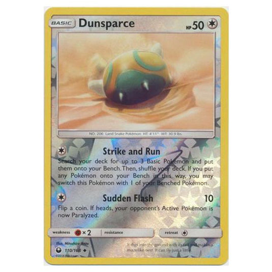 Pokemon - Sun & Moon - Celestial Storm - Dunsparce (Reverse Holo) - 110/168