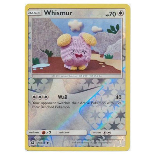 Pokemon - Sun & Moon - Celestial Storm - Whismur (Reverse Holo) - 117/168