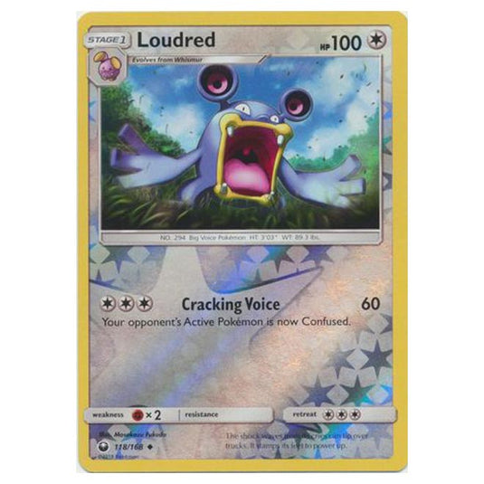 Pokemon - Sun & Moon - Celestial Storm - Loudred (Reverse Holo) - 118/168