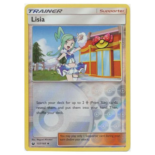 Pokemon - Sun & Moon - Celestial Storm - Lisia (Reverse Holo) - 137/16 Pokemon - Sun & Moon - Celestial Storm - Lisia (Reverse Holo) - 137/16