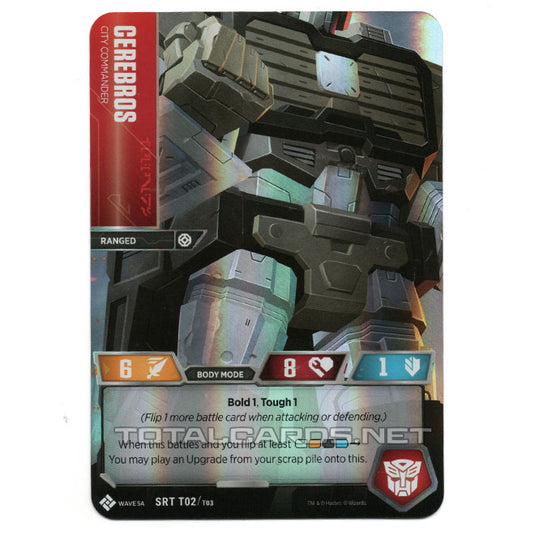 Transformers TCG - Titan Masters Attack - Cerebros (Box Topper Promo) Transformers TCG - Titan Masters Attack - Cerebros (Box Topper Promo)