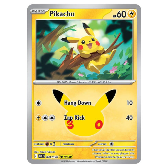 Pokemon - 30th Celebration - Pikachu - 041/128