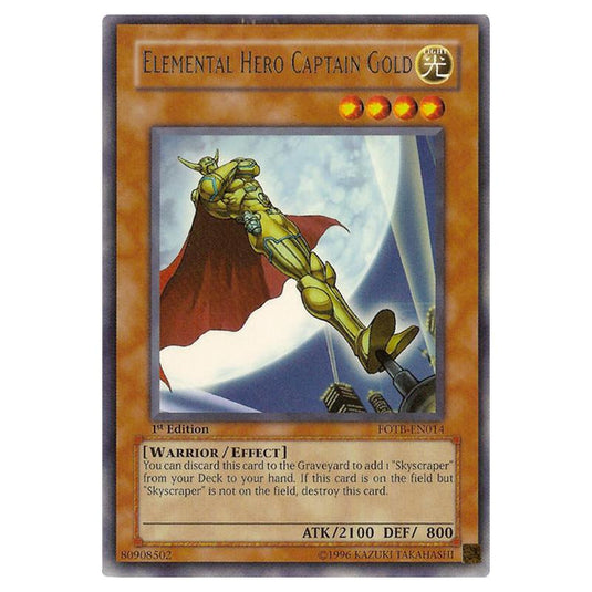 Yu-Gi-Oh! - Force of the Breaker - Elemental HERO Captain Gold (Ultra Rare) FOTB-EN014
