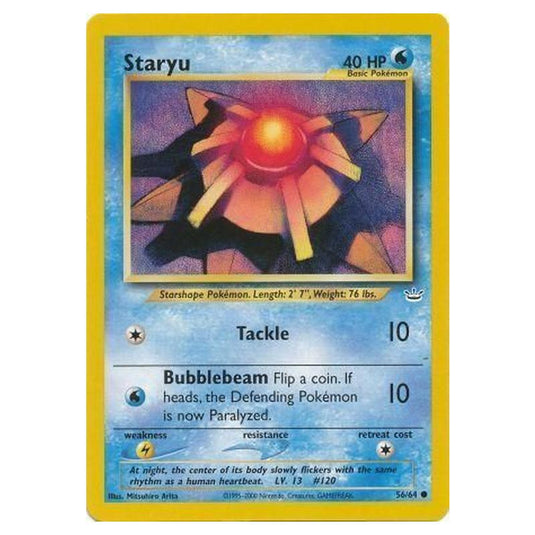 Pokemon - Neo Revelation - Staryu - 56/64/64