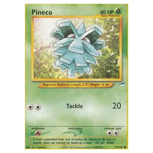 Pokemon - Neo Destiny - Pineco - 077/105