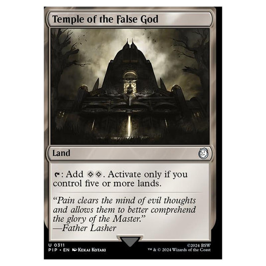 Magic The Gathering - Universes Beyond - Fallout - Temple of the False God - 0311