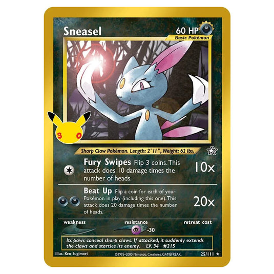 Pokemon - 30th Celebration - Sneasel - 25/111