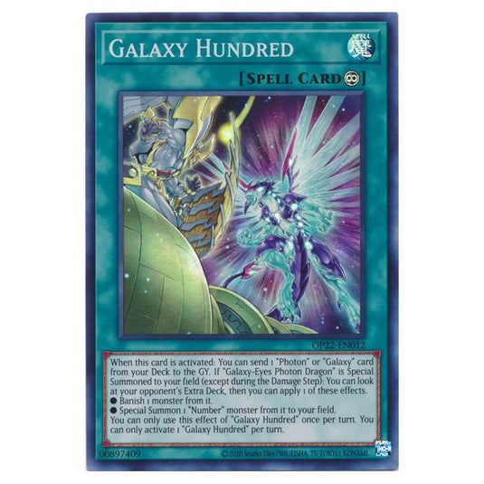 Yu-Gi-Oh! - OTS Tournament Pack 22 - Galaxy Hundred (Super Rare) OP22-EN012