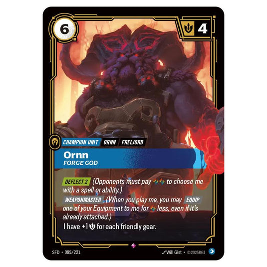 Riftbound: League of Legends TCG - Spiritforged - Ornn - Forge God - 085/221