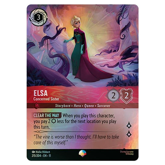 Lorcana - Winterspell - Elsa - Concerned Sister (Epic) - 215/204