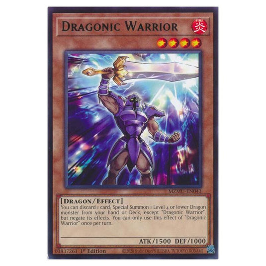 Yu-Gi-Oh! - Maze of Muertos - Dragonic Warrior (Rare) - MZMU-EN043