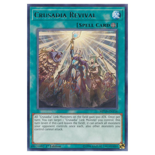 Yu-Gi-Oh! - 2019 Gold Sarcophagus Tin Mega Pack - Crusadia Revival (Rare) MP19-EN116