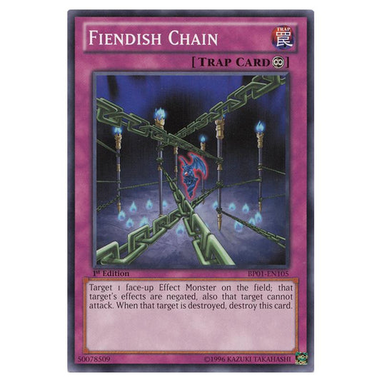 Yu-Gi-Oh! - Battle Pack - Epic Dawn - Fiendish Chain (Common) BP01-EN105