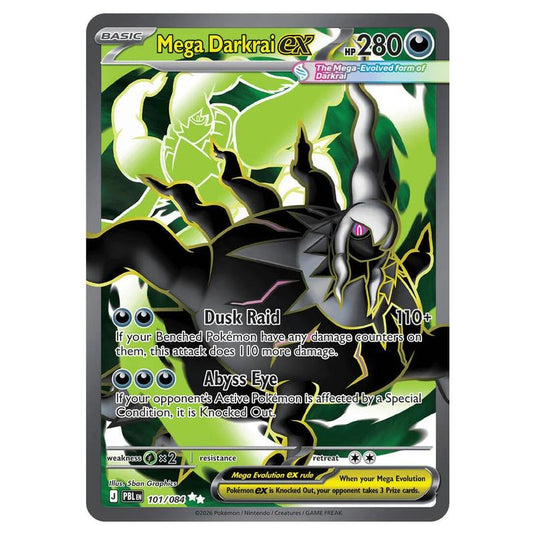 Pokemon - Mega Evolution - Pitch Black - Mega Darkrai ex - 101/084