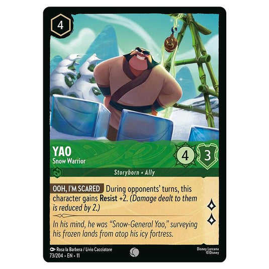 Lorcana - Winterspell - Yao - Snow Warrior (Common) - 073/204