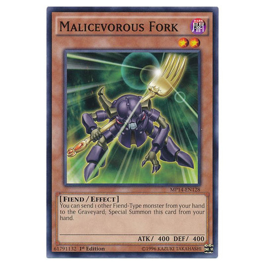 Yu-Gi-Oh! - 2014 Mega-Tin Mega Pack - Malicevorous Fork (Common) MP14-EN128