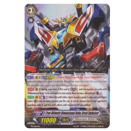 Cardfight Vanguard Promo - True Ultimate Dimensional Robo, Great Daikaiser - PR/0163EN