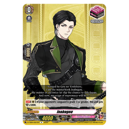 Inabagou D-TB04/057EN card from the Cardfight!! Vanguard set Touken Ranbu ONLINE 2023