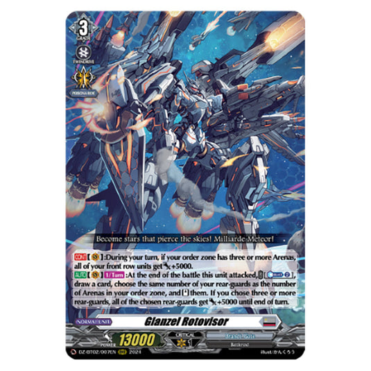 Glanzel Rotovisor DZ-BT02/007EN card from the Cardfight!! Vanguard set Illusionless Strife