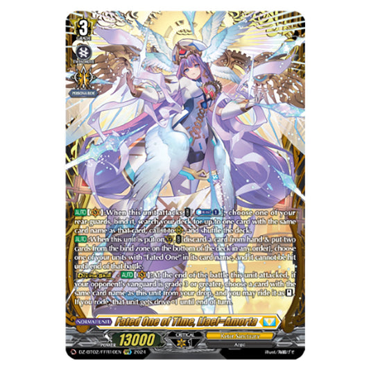 Fated One of Time, Liael=Amorta DZ-BT02/FFR10EN card from the Cardfight!! Vanguard set Illusionless Strife