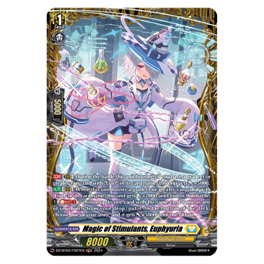 Magic of Stimulants, Euphyuria DZ-BT02/FR27EN card from the Cardfight!! Vanguard set Illusionless Strife