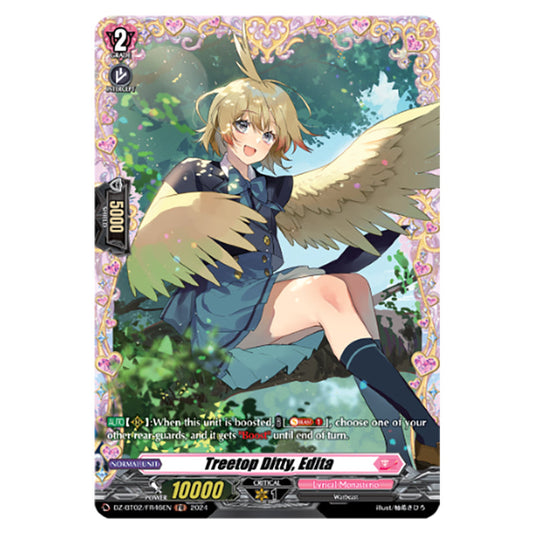 Treetop Ditty, Edita DZ-BT02/FR46EN card from the Cardfight!! Vanguard set Illusionless Strife