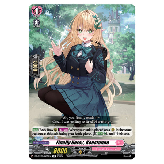 It's Finally Here♪ Konstunne DZ-BT08/065EN card from the Cardfight!! Vanguard set Knights 0f Rebirth