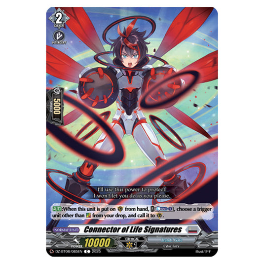 Connector of Life Signatures DZ-BT08/085EN card from the Cardfight!! Vanguard set Knights 0f Rebirth