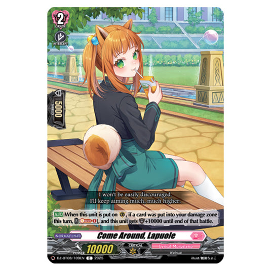 Come Around, Lapuole DZ-BT08/109EN card from the Cardfight!! Vanguard set Knights 0f Rebirth