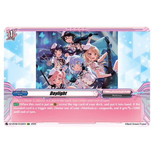 Daylight DZ-BT08/EX32EN card from the Cardfight!! Vanguard set Knights 0f Rebirth