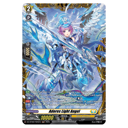 Adore Sleight Angel DZ-BT08/FR25EN card from the Cardfight!! Vanguard set Knights 0f Rebirth