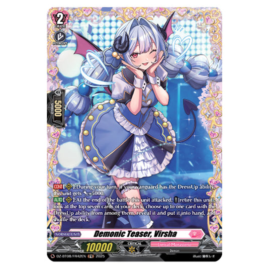 Demonic Teaser, Virsha DZ-BT08/FR42EN card from the Cardfight!! Vanguard set Knights 0f Rebirth