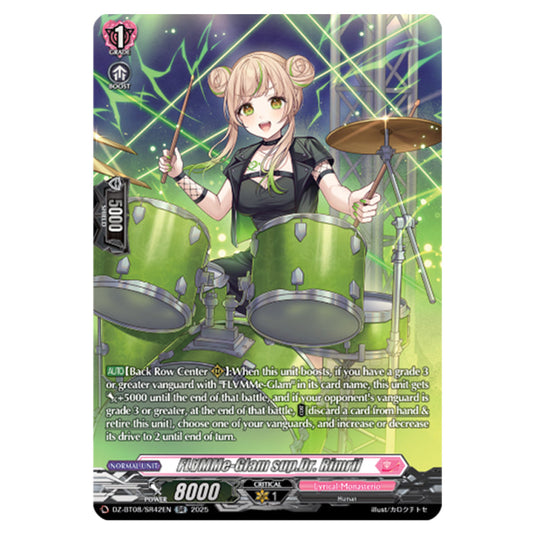 FL∀MMe-Glam sup.Dr. Rimril DZ-BT08/SR42EN card from the Cardfight!! Vanguard set Knights 0f Rebirth