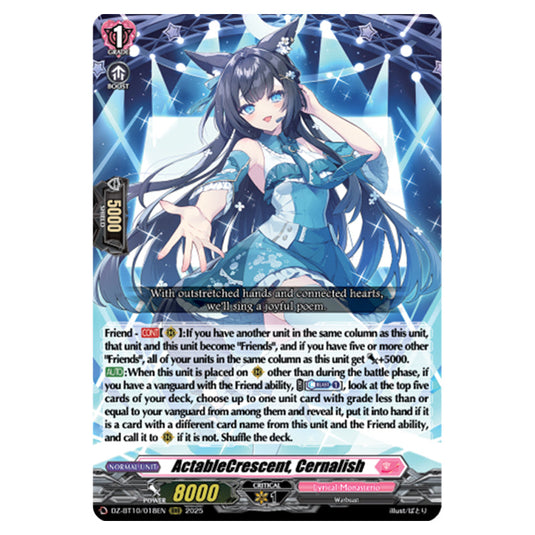 ActableCrescent, Cernalish DZ-BT10/018EN card from the Cardfight!! Vanguard set Dragonsoul Resonance