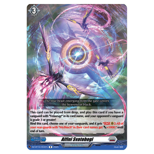 Alfini Svatobogi DZ-BT10/054EN card from the Cardfight!! Vanguard set Dragonsoul Resonance