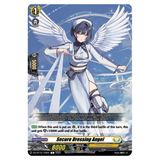 Secure Dressing Angel DZ-BT10/100EN card from the Cardfight!! Vanguard set Dragonsoul Resonance