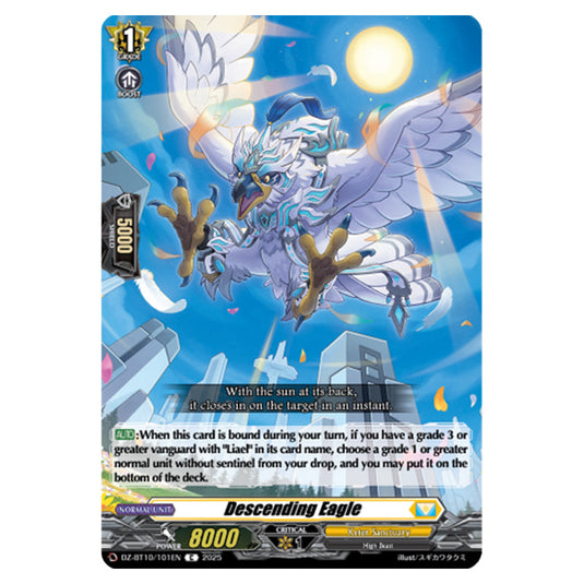 Descending Eagle DZ-BT10/101EN card from the Cardfight!! Vanguard set Dragonsoul Resonance