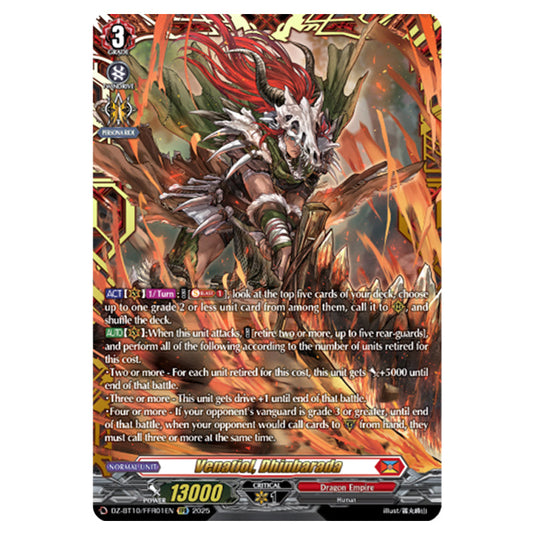 Venatiol, Dhinbarada DZ-BT10/FFR01EN card from the Cardfight!! Vanguard set Dragonsoul Resonance