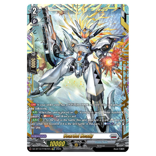 Veardol Heady DZ-BT10/FFR07EN card from the Cardfight!! Vanguard set Dragonsoul Resonance