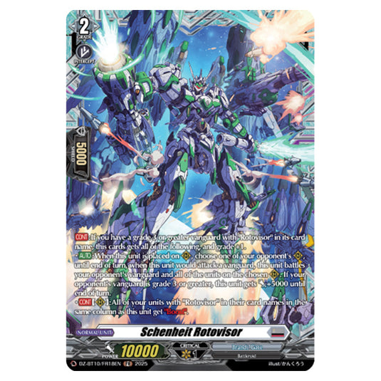 Schenheit Rotovisor DZ-BT10/FR18EN card from the Cardfight!! Vanguard set Dragonsoul Resonance