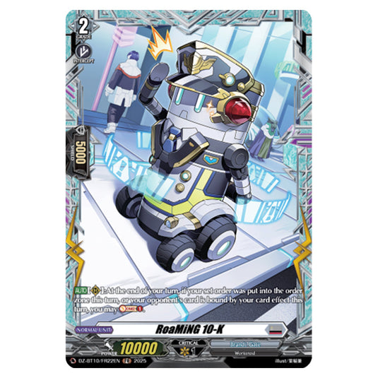 RoaMiNG 10-K DZ-BT10/FR22EN card from the Cardfight!! Vanguard set Dragonsoul Resonance