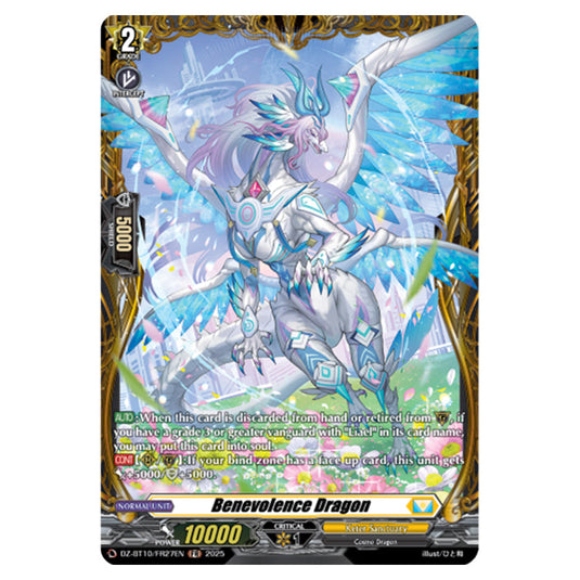 Benevolence Dragon DZ-BT10/FR27EN card from the Cardfight!! Vanguard set Dragonsoul Resonance