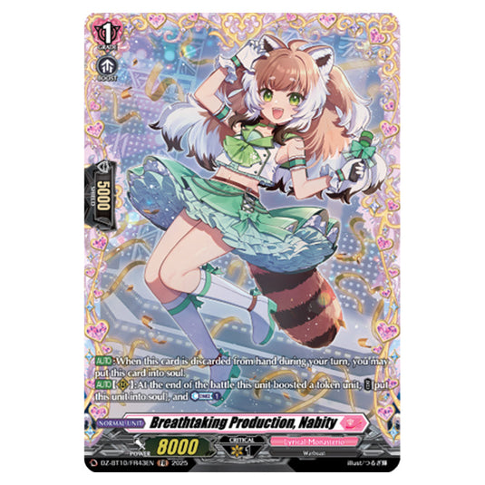 Breathtaking Production, Nabity DZ-BT10/FR43EN card from the Cardfight!! Vanguard set Dragonsoul Resonance