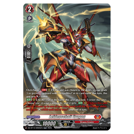 Leidenschaft Dragon DZ-BT10/SR05EN card from the Cardfight!! Vanguard set Dragonsoul Resonance